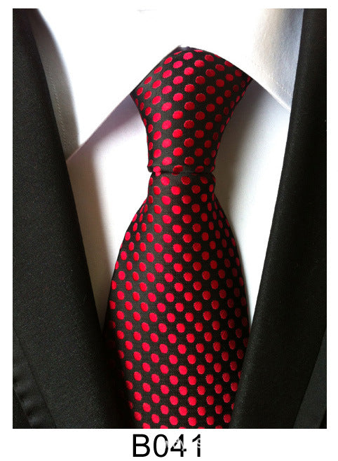 Factory Tie Polyester Jacquard Tie Men's Casual Formal Wear Professional Business Tie Spot Supply