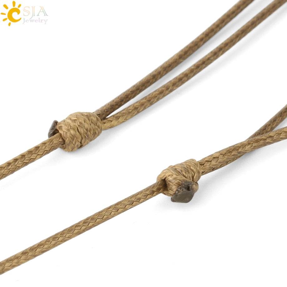 Natural Stone Rope Wrap Necklace - Concordia Style Boutique
