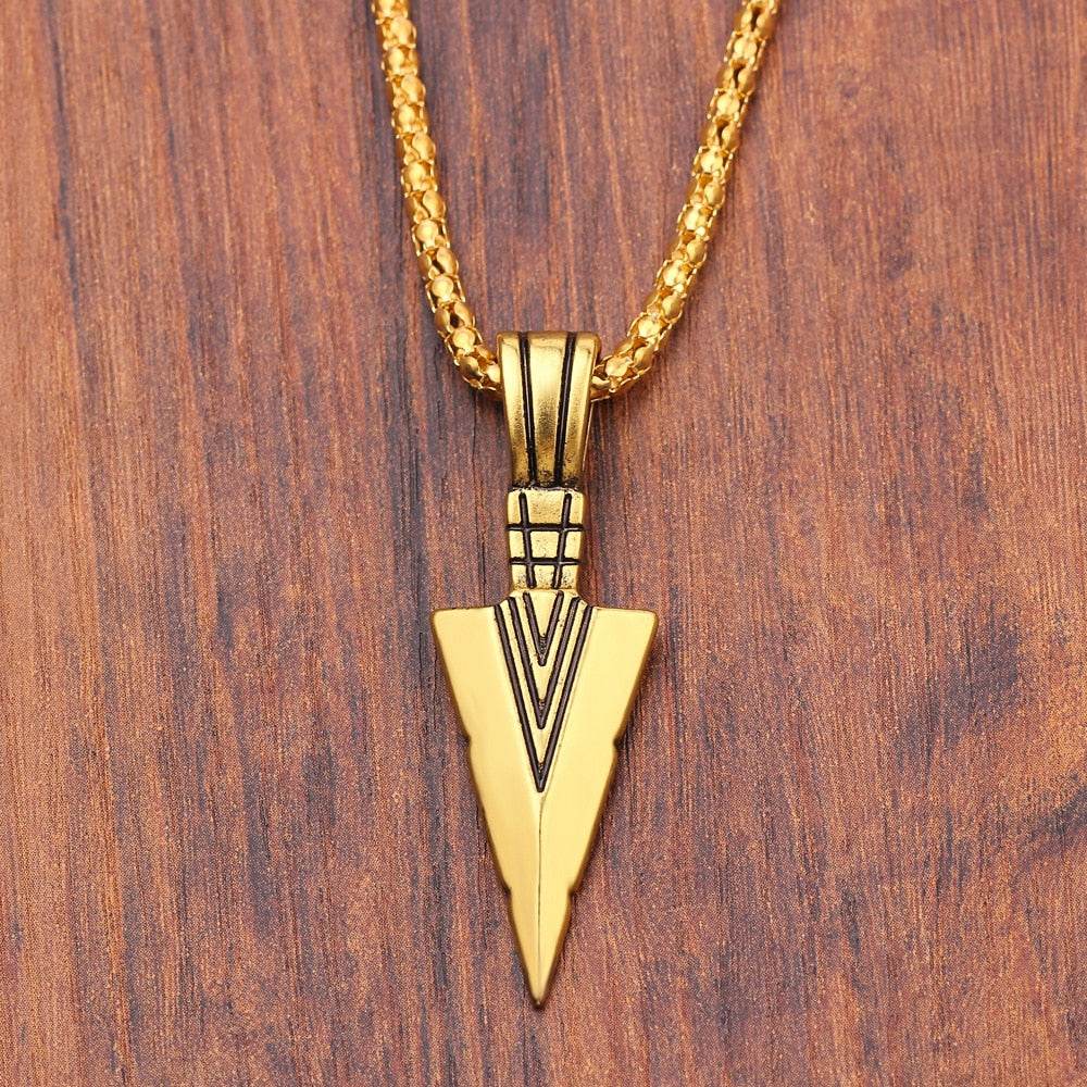 Fashion Arrow Necklace for Men - Black Metal Punk POP Cross Pendant Necklace - A Trendy Simple Fashion Accessory. - Concordia Style Boutique