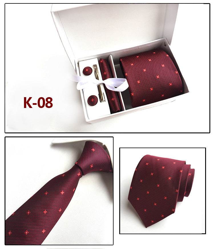 Factory Men's Tie Spot Gift Box 6 Pieces Set Team Necktie Business Formal Wear Tie - Concordia Style Boutique