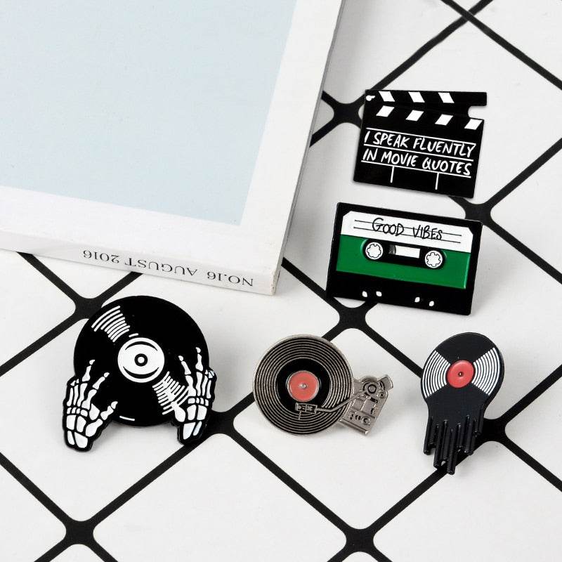 Punk Music Lovers Enamel Pin - Concordia Style Boutique