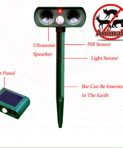 Ultrasonic Solar Animal Repellent - Eco-Friendly Pest Repellent - Concordia Style Boutique