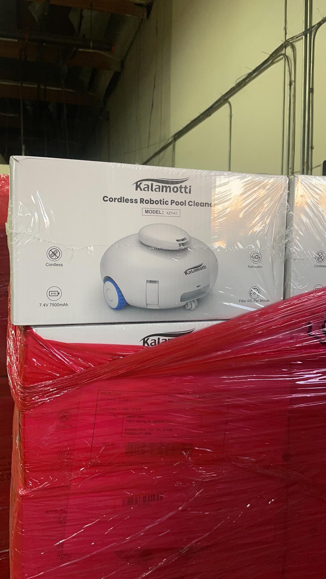 Wireless Robotic Pool Cleaner - Above-Ground Pool Vacuum with Powerful Suction, Rechargeable Battery lasting 140 Minutes - Concordia Style Boutique