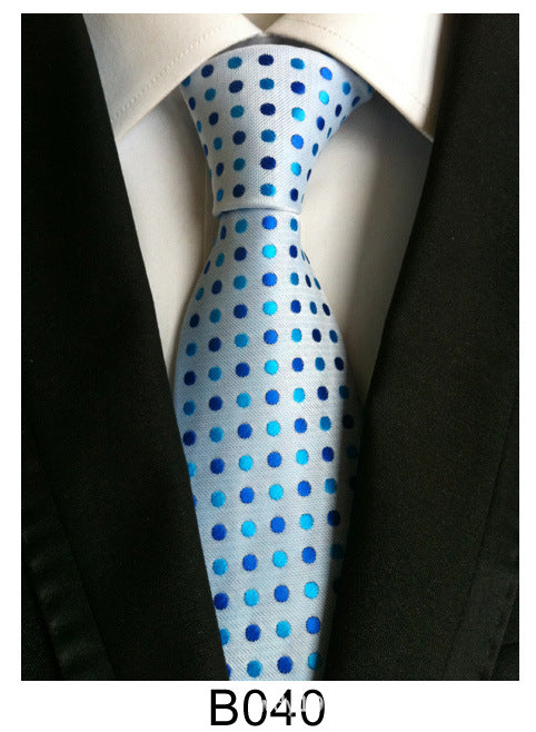 Factory Tie Polyester Jacquard Tie Men's Casual Formal Wear Professional Business Tie Spot Supply