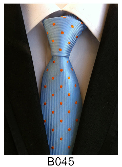 Factory Tie Polyester Jacquard Tie Men's Casual Formal Wear Professional Business Tie Spot Supply