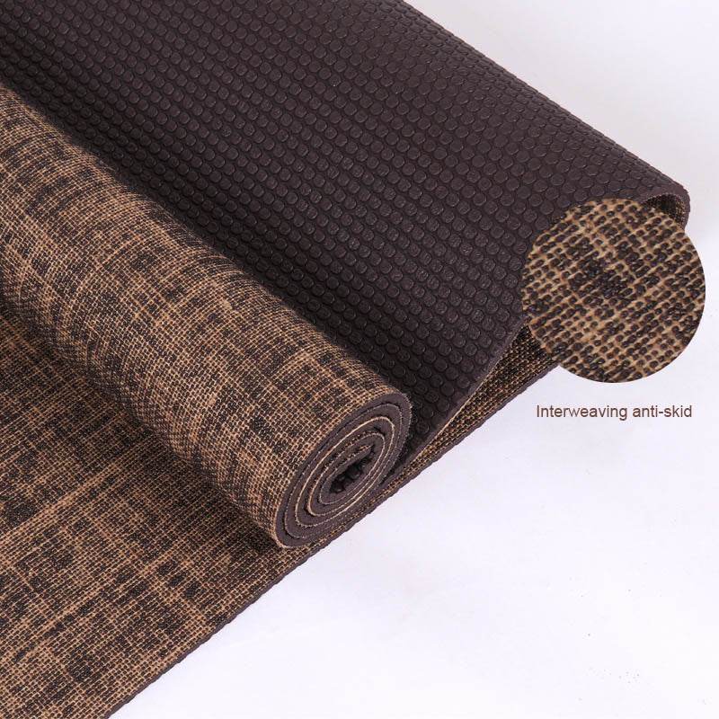 High-density Pvc Linen Yoga Mat Non-slip Environmental Protection Sports - Concordia Style Boutique