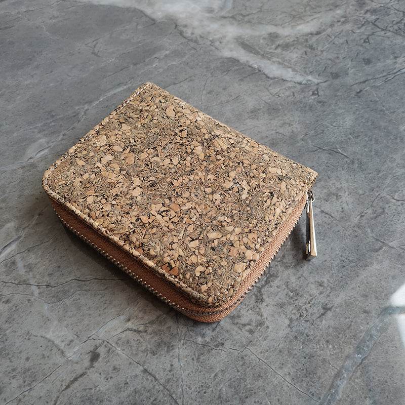 Cavabien Eco Friendly Leather Alternative Short Cork Wallet - Concordia Style Boutique