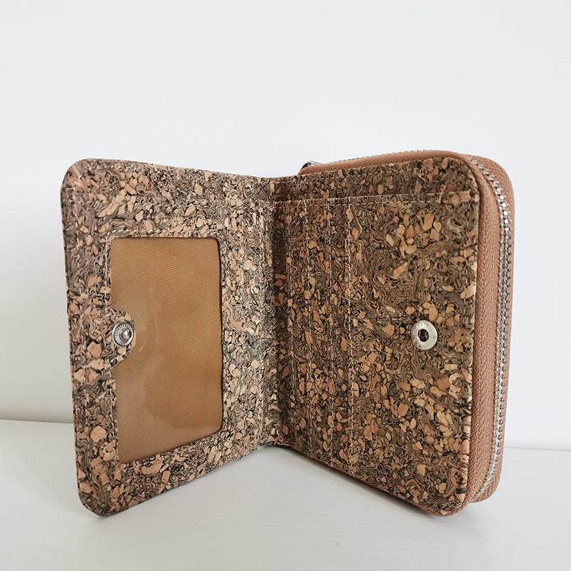 Cavabien Eco Friendly Leather Alternative Short Cork Wallet - Concordia Style Boutique
