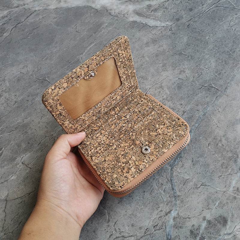 Cavabien Eco Friendly Leather Alternative Short Cork Wallet - Concordia Style Boutique