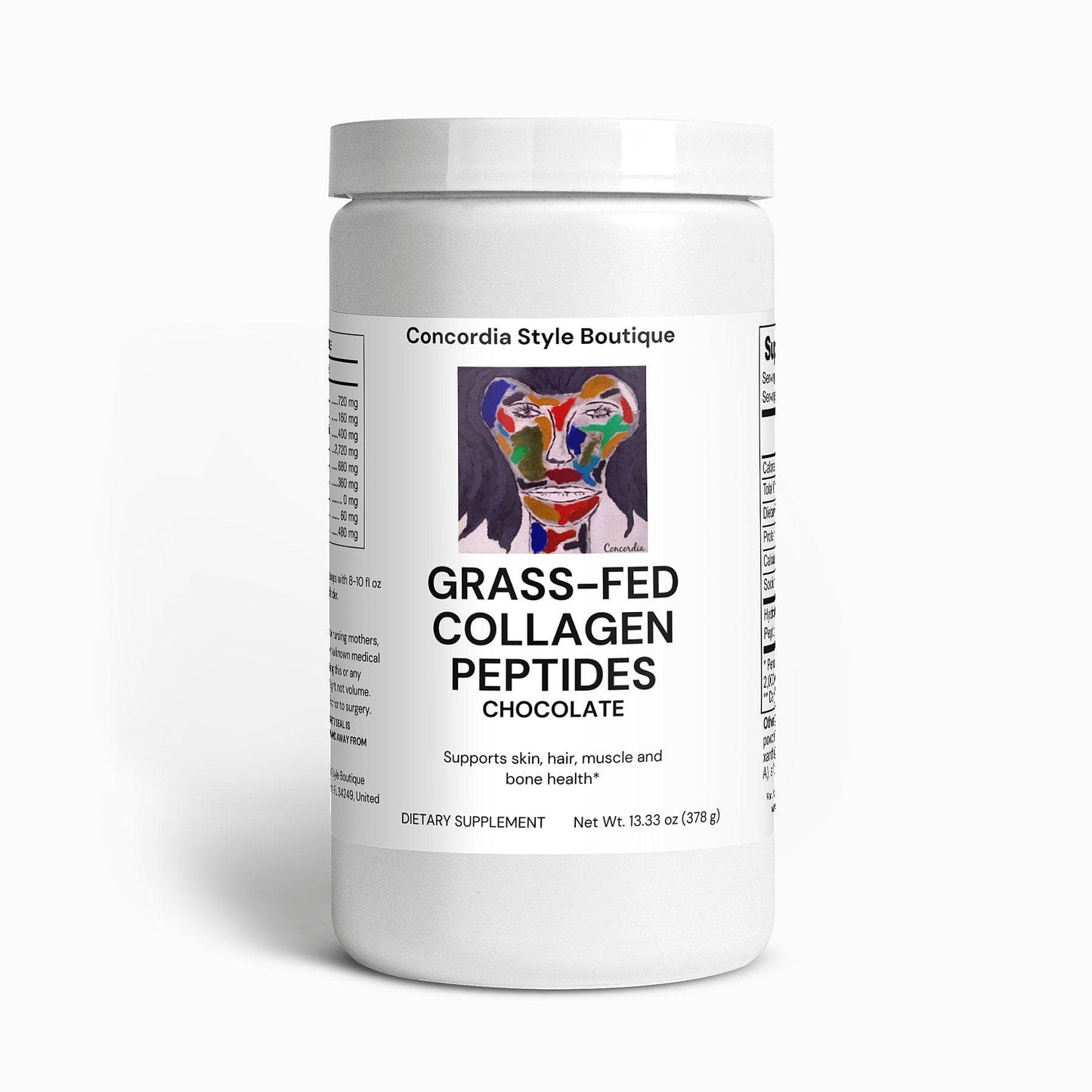 Grass-Fed Collagen Peptides Powder (Chocolate) - Concordia Style Boutique