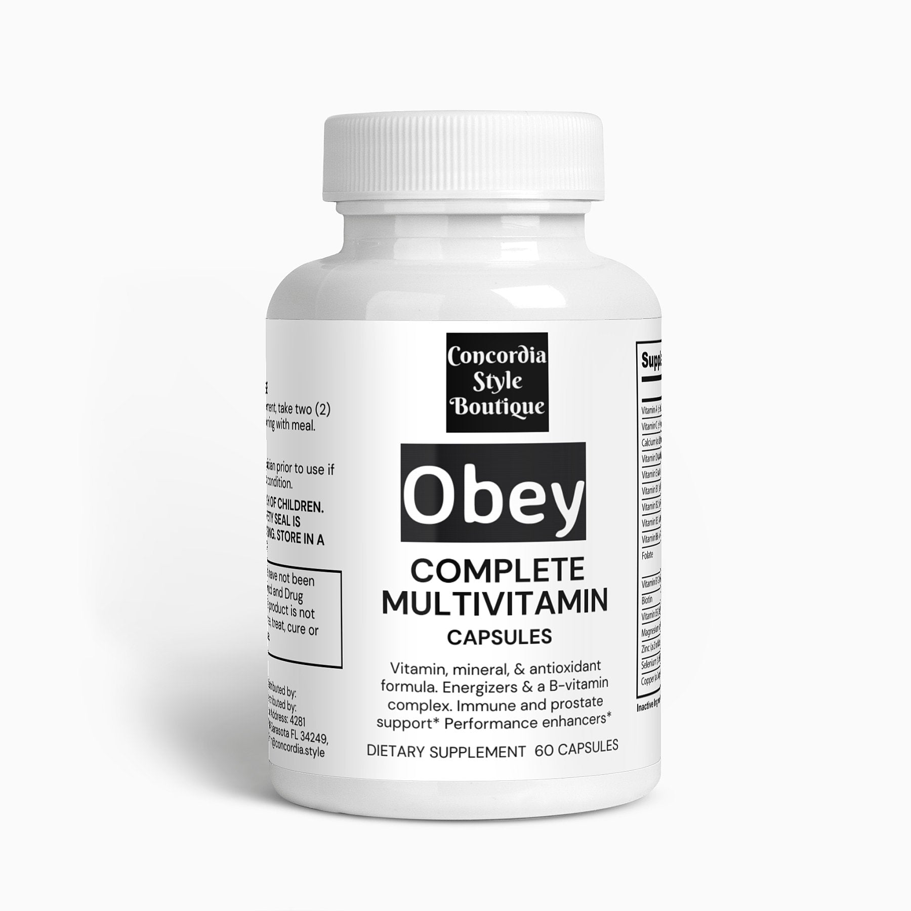 Complete Multivitamin - Obey - Concordia Style Boutique