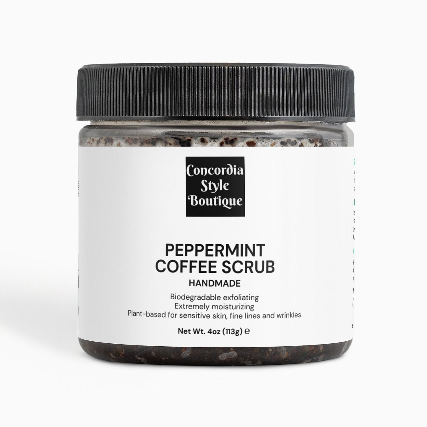 Peppermint Coffee Scrub - Ships exclusively to US - Concordia Style Boutique