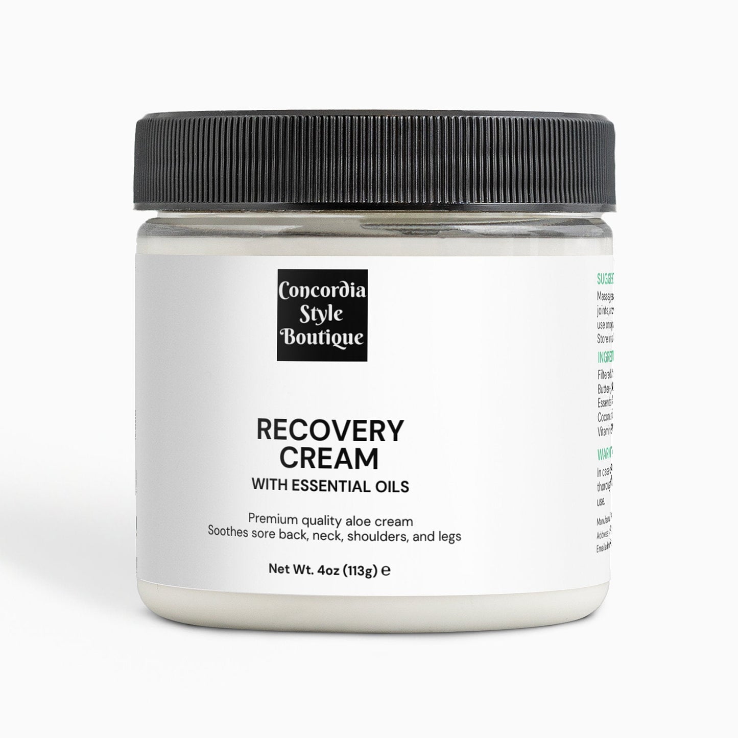 Recovery Cream - Ships exclusively to US - Concordia Style Boutique