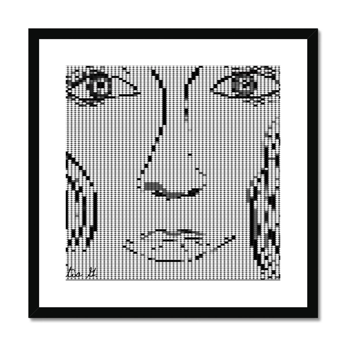 Digital Woman Framed & Mounted Print