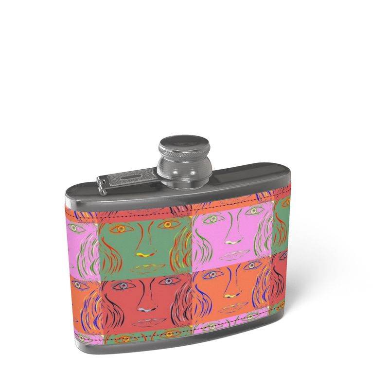 Leather Wrapped Hip Flask - Concordia Style Boutique