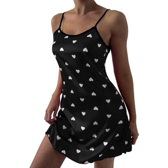 Sexy Silk Thin Halter Nightdress - Concordia Style Boutique