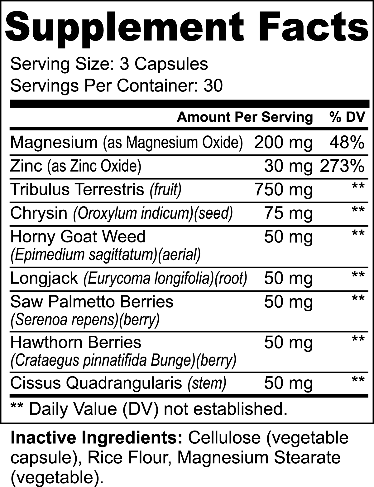 Testosterone Booster - Concordia Style Boutique