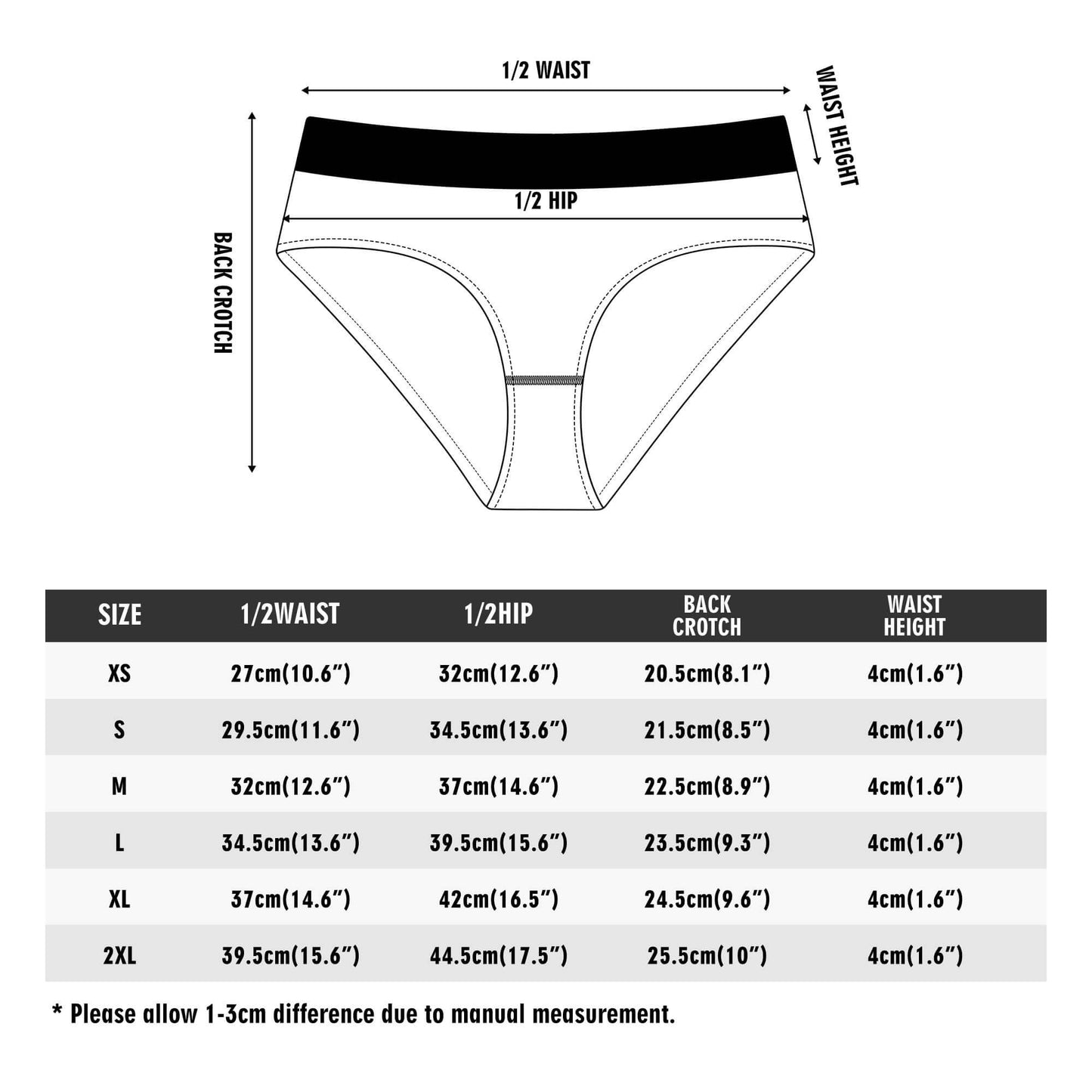 All Over Print Lady Panties - Black - Concordia Style Boutique