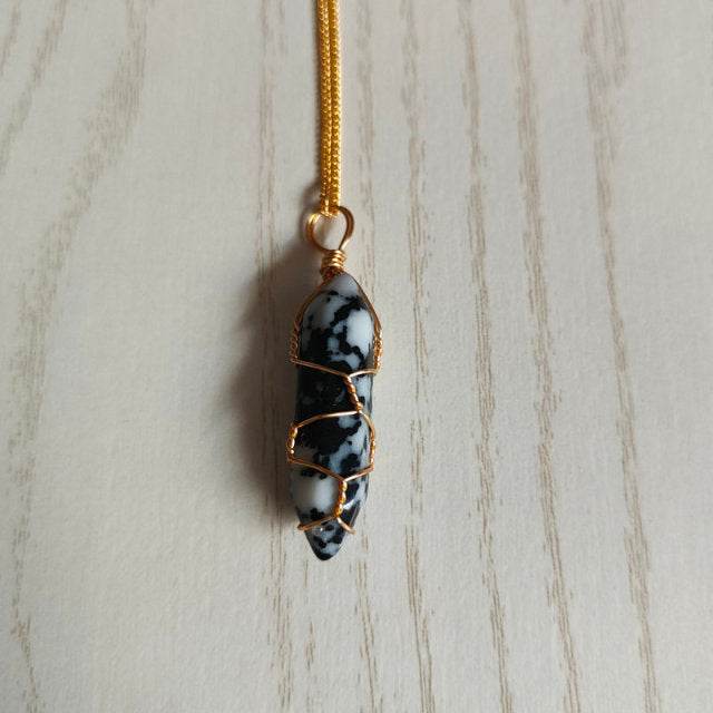 Natural Stone Pendant Necklace - Concordia Style Boutique