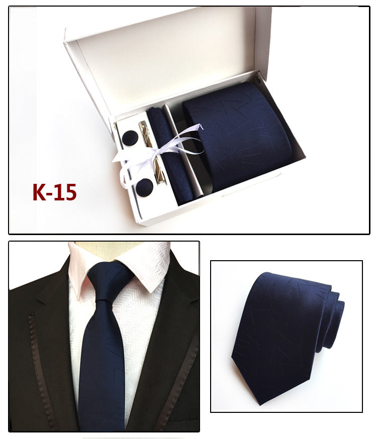 Factory Men's Tie Spot Gift Box 6 Pieces Set Team Necktie Business Formal Wear Tie