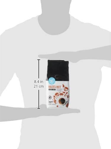 Amazon Brand - Happy Belly Hazelnut Flavored Ground Coffee, Medium Roast, 12 Ounce - Concordia Style Boutique