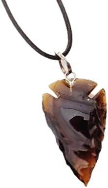 Crystal Arrowhead Pendant Necklace Reiki Healing for Yoga Meditation Healing Gemstone Lockets - Concordia Style Boutique