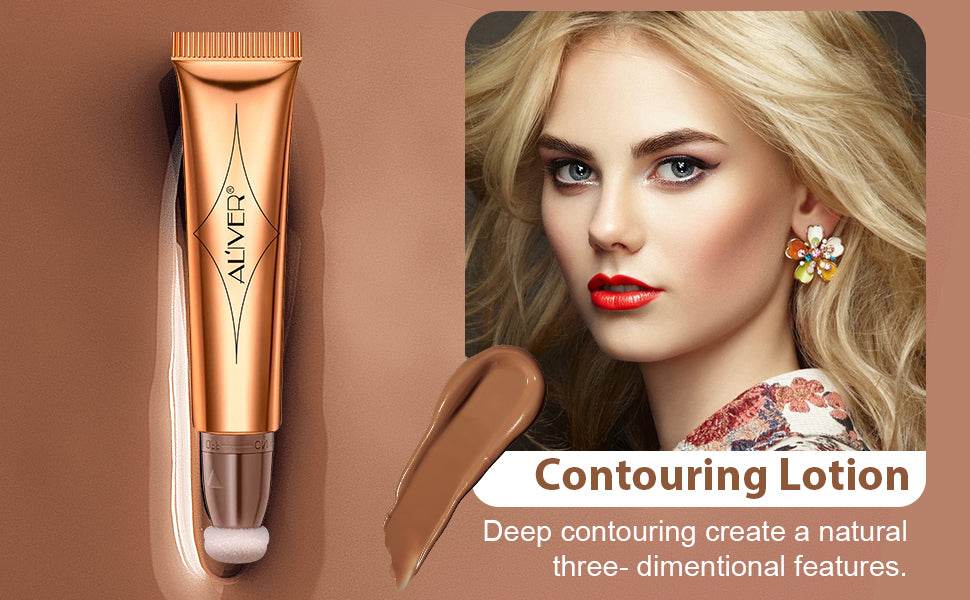 2 Pack Liquid Contour Beauty Wand, Liquid Face Concealer + Hydrating Liquid Blush Pen with Cushion Applicator Attached Easy to Blend, Long Lasting & Smooth Natural Matte Finish Makeup Pencil - Concordia Style Boutique