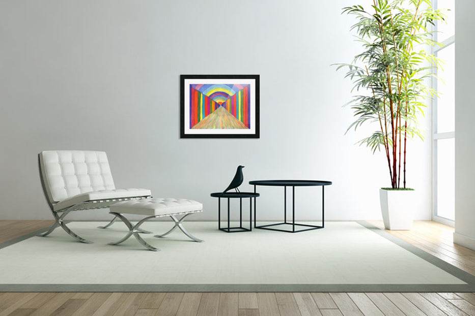 Colorful abstract painting. Perspective - Concordia Style Boutique