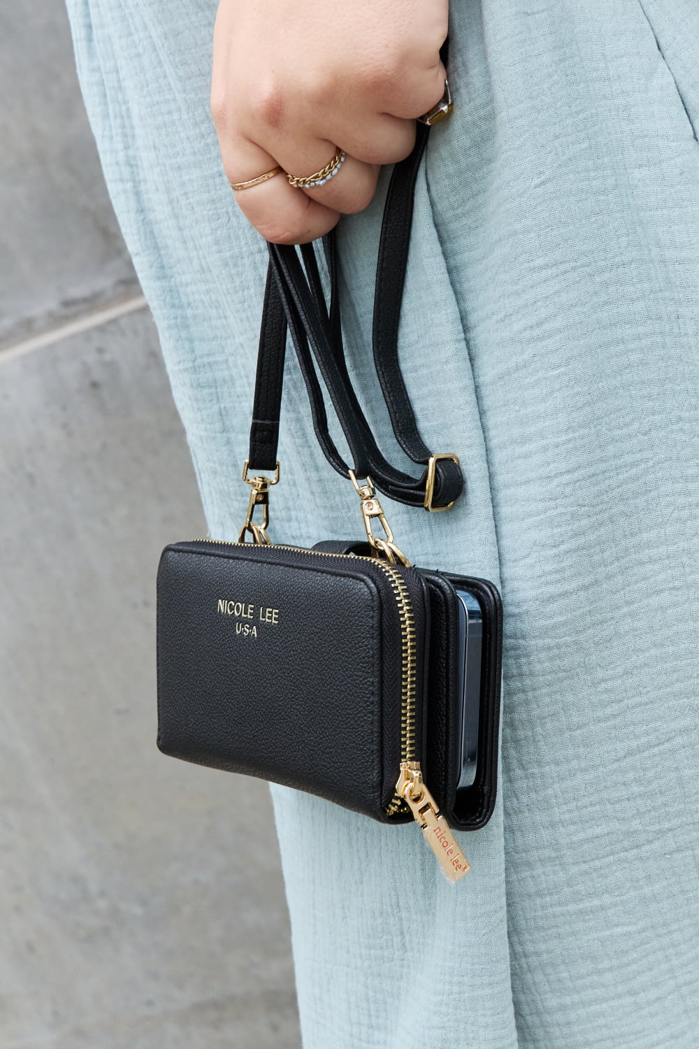 Nicole Lee - Shipped from USA - Two-Piece Crossbody Phone Case Wallet - Premium from Trendsi - Just $28.90! Shop now at Concordia Style Boutique