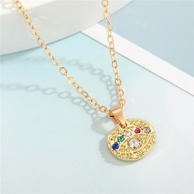 Crystal Turkish Evil Eye Necklace - Concordia Style Boutique