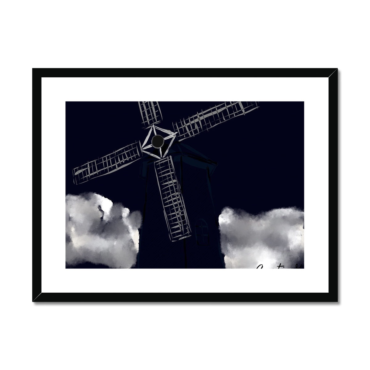 The Windmill Framed & Mounted Print