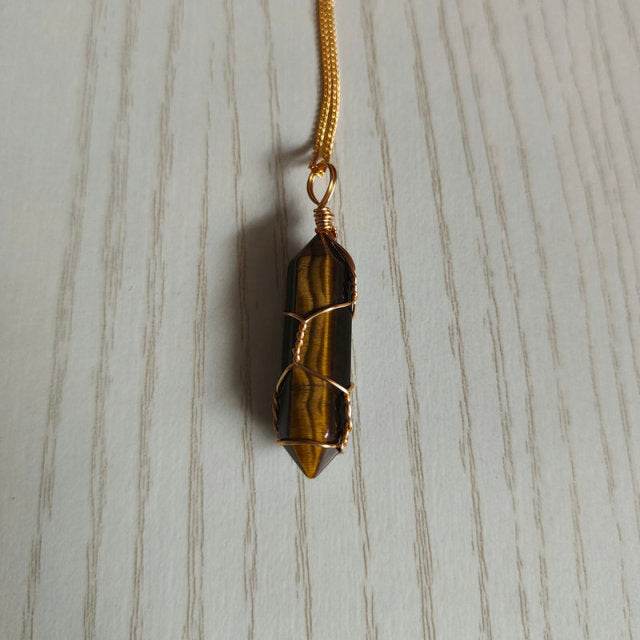 Natural Stone Pendant Necklace - Concordia Style Boutique