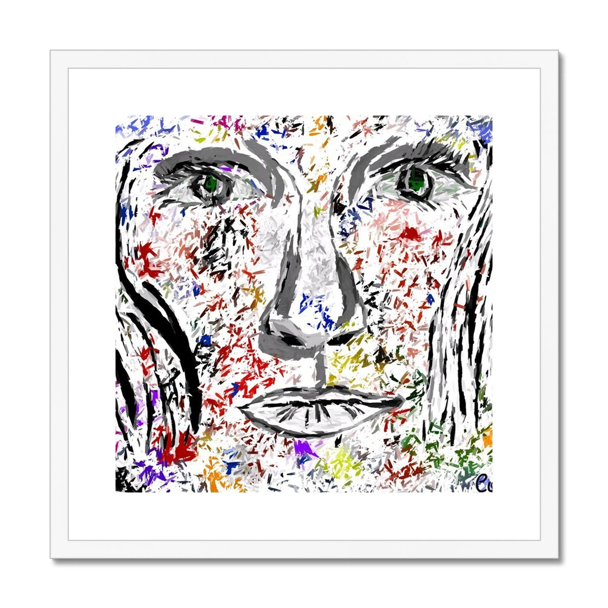 Woman in Color - Framed & Mounted Print