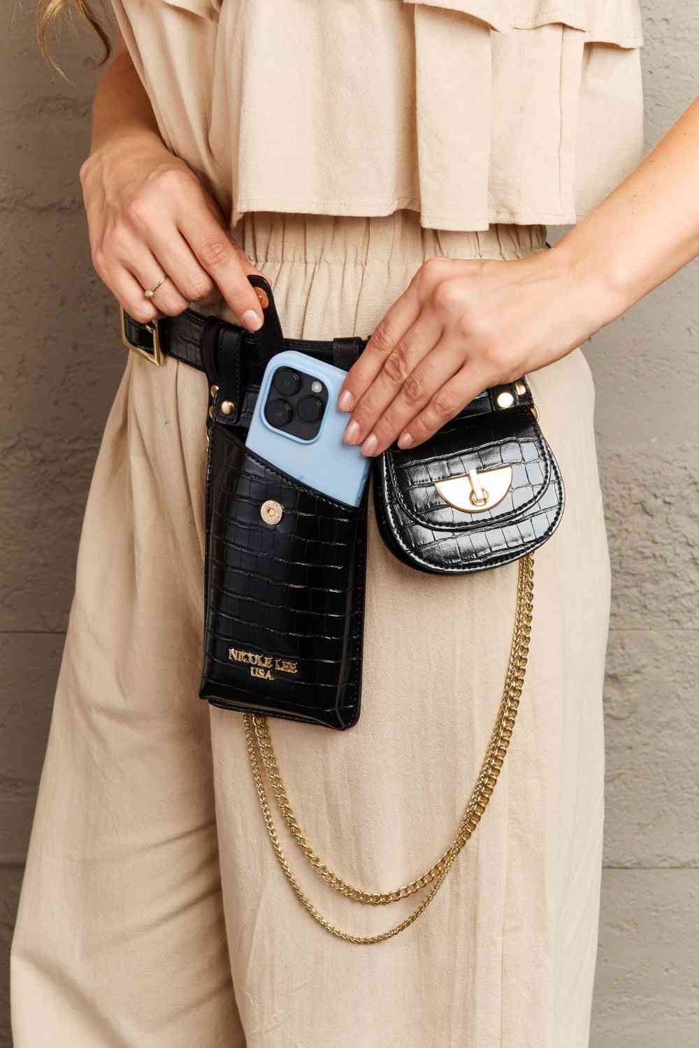 Nicole Lee USA Aurelia Belt Bag - Premium bag from Trendsi - Just $36! Shop now at Concordia Style Boutique