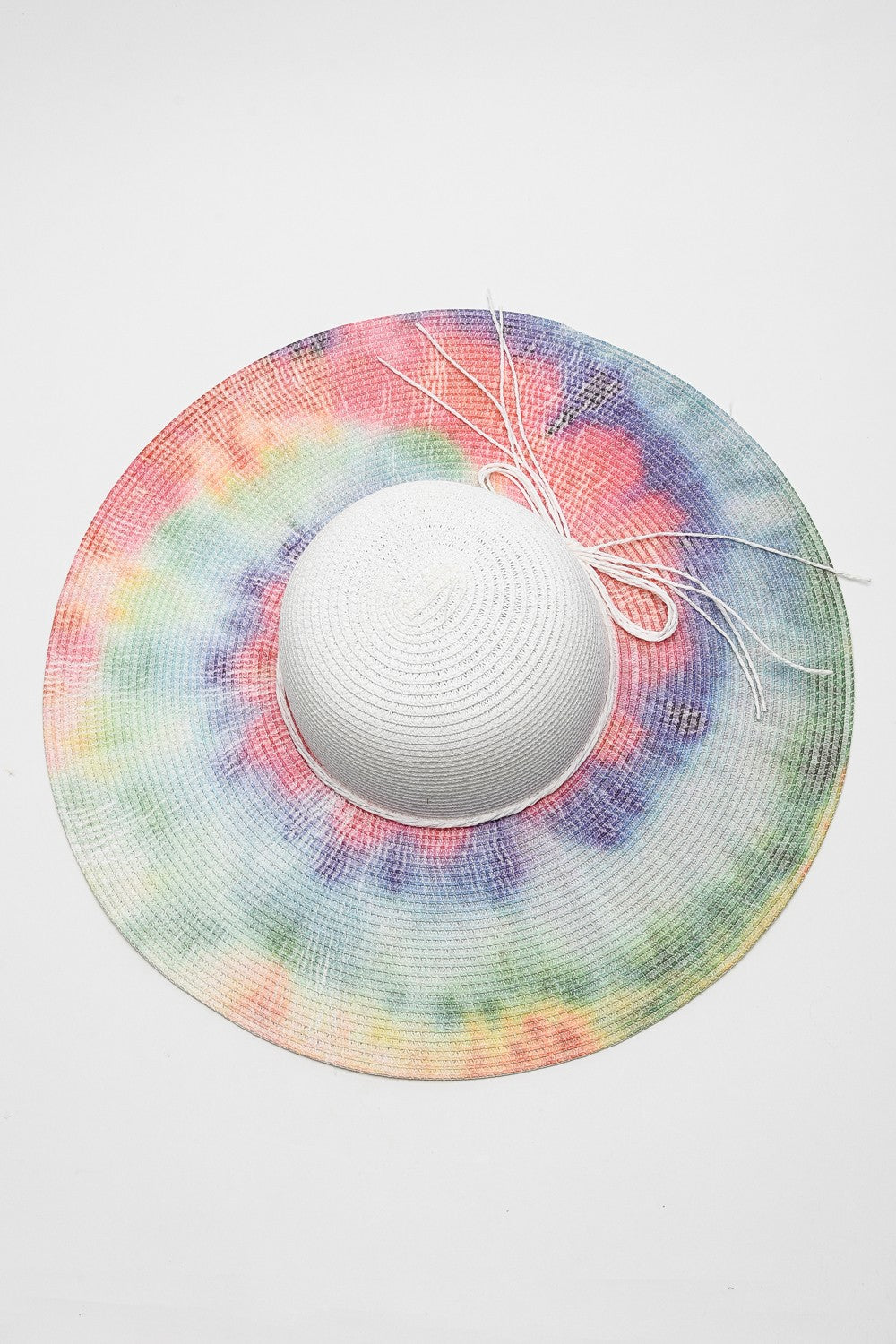 Justin Taylor Tie-Dye Bow Detail Sunhat - Premium from Trendsi - Just $16.58! Shop now at Concordia Style Boutique