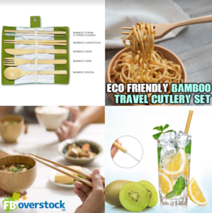 Eco-Friendly Bamboo Travel Cutlery Set - Concordia Style Boutique