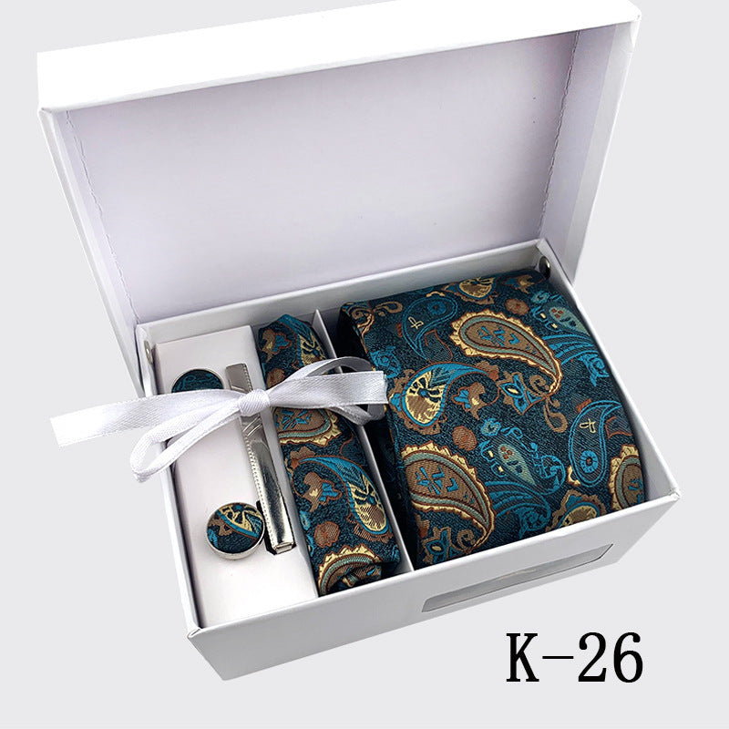 Factory Men's Tie Spot Gift Box 6 Pieces Set Team Necktie Business Formal Wear Tie
