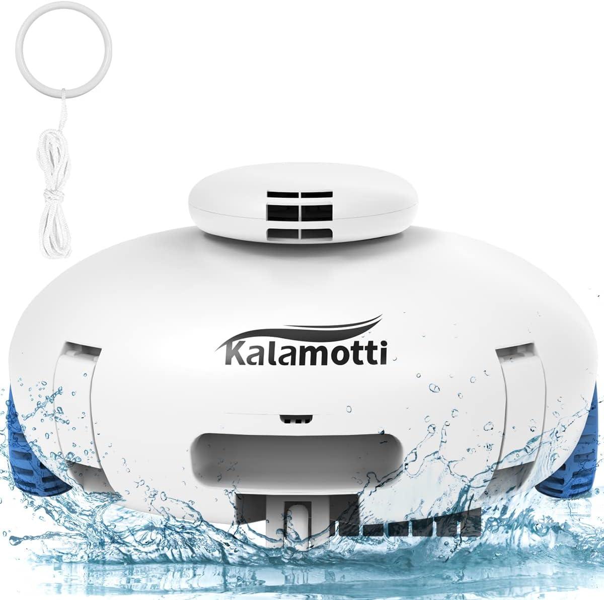Wireless Robotic Pool Cleaner - Above-Ground Pool Vacuum with Powerful Suction, Rechargeable Battery lasting 140 Minutes - Concordia Style Boutique