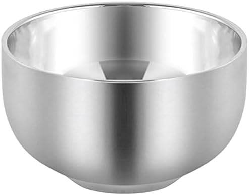Men's Durable Shaving Soap Cup - Shining High Quality - Double Layer - Stainless Steel - Heat Insulation - Smooth Shaving Mug Bowl - Concordia Style Boutique