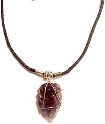 Arrowhead Pendant Necklace ~ Unisex -A Bit of Deja Vu Genuine Wire Wrapped Semi Precious Stone - Premium necklace from Concordia Style Boutique - Just $23.40! Shop now at Concordia Style Boutique