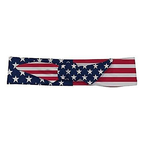 Shimmer Anna Shine Red White and Blue Patriotic American Flag Tie Headband USA (Red White and Blue Stars and Stripes) - Concordia Style Boutique