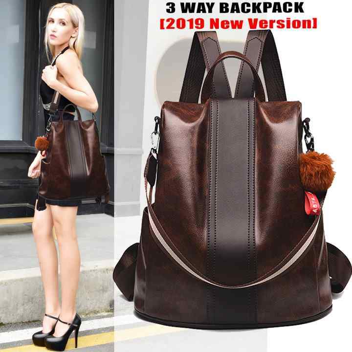 3-Way Leather Backpack- 2019 New Version - Premium from Concordia Style Boutique - Just $24.87! Shop now at Concordia Style Boutique