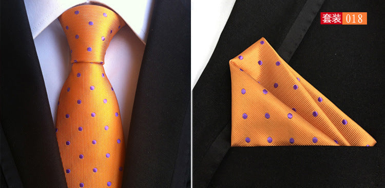 SOURCE Factory in Stock Supply Polyester Large Waist Flower Suit Tie Men's Pocket Square Suit