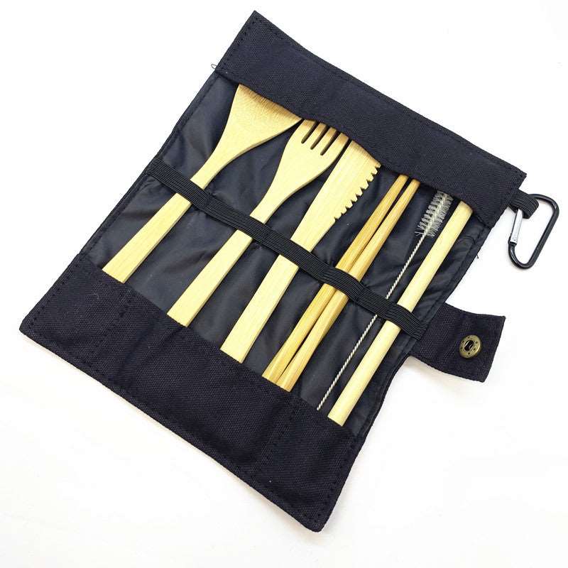 Bamboo Travel Utensils -Sustainable Bamboo Cutlery Set - Concordia Style Boutique
