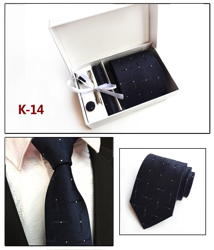 Factory Men's Tie Spot Gift Box 6 Pieces Set Team Necktie Business Formal Wear Tie