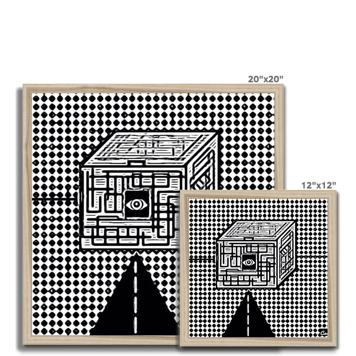 The Cube Budget Framed Poster