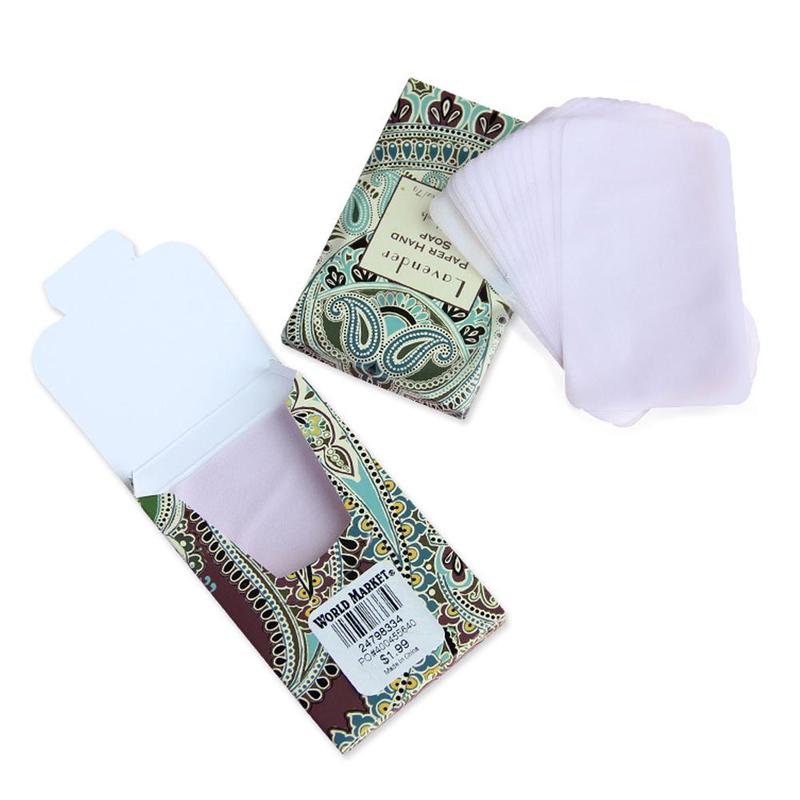 25pcs Travel Soap Paper Portable Outdoor Washing Hand Bath Clean Scented Slice Sheets Mini Paper Soap Random Disposable Soap - Concordia Style Boutique