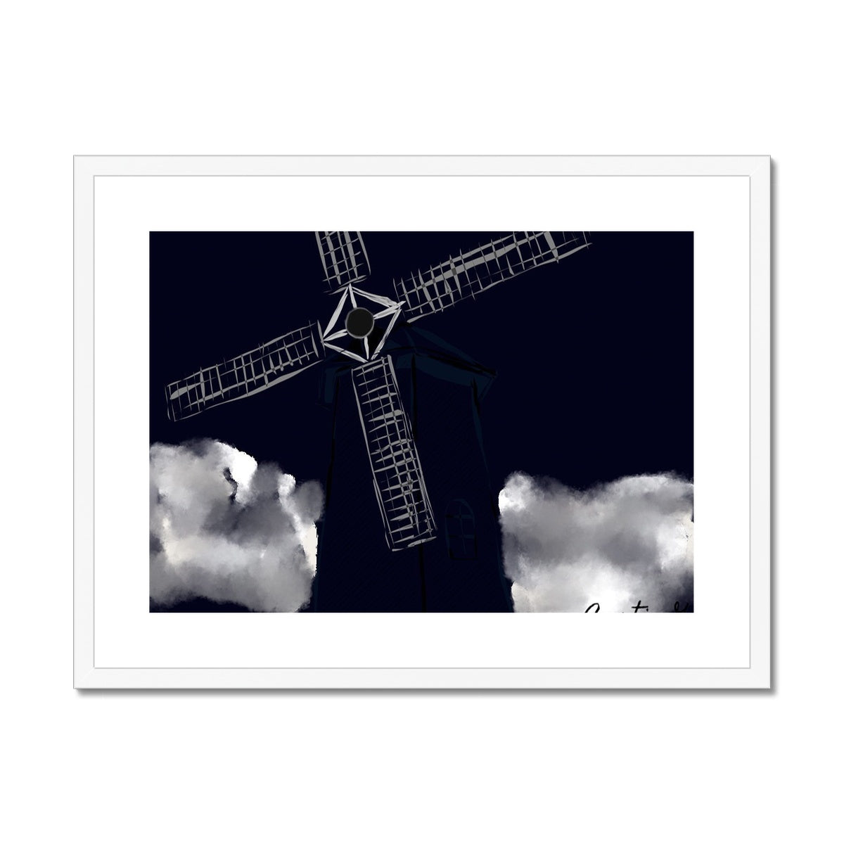 The Windmill Framed & Mounted Print