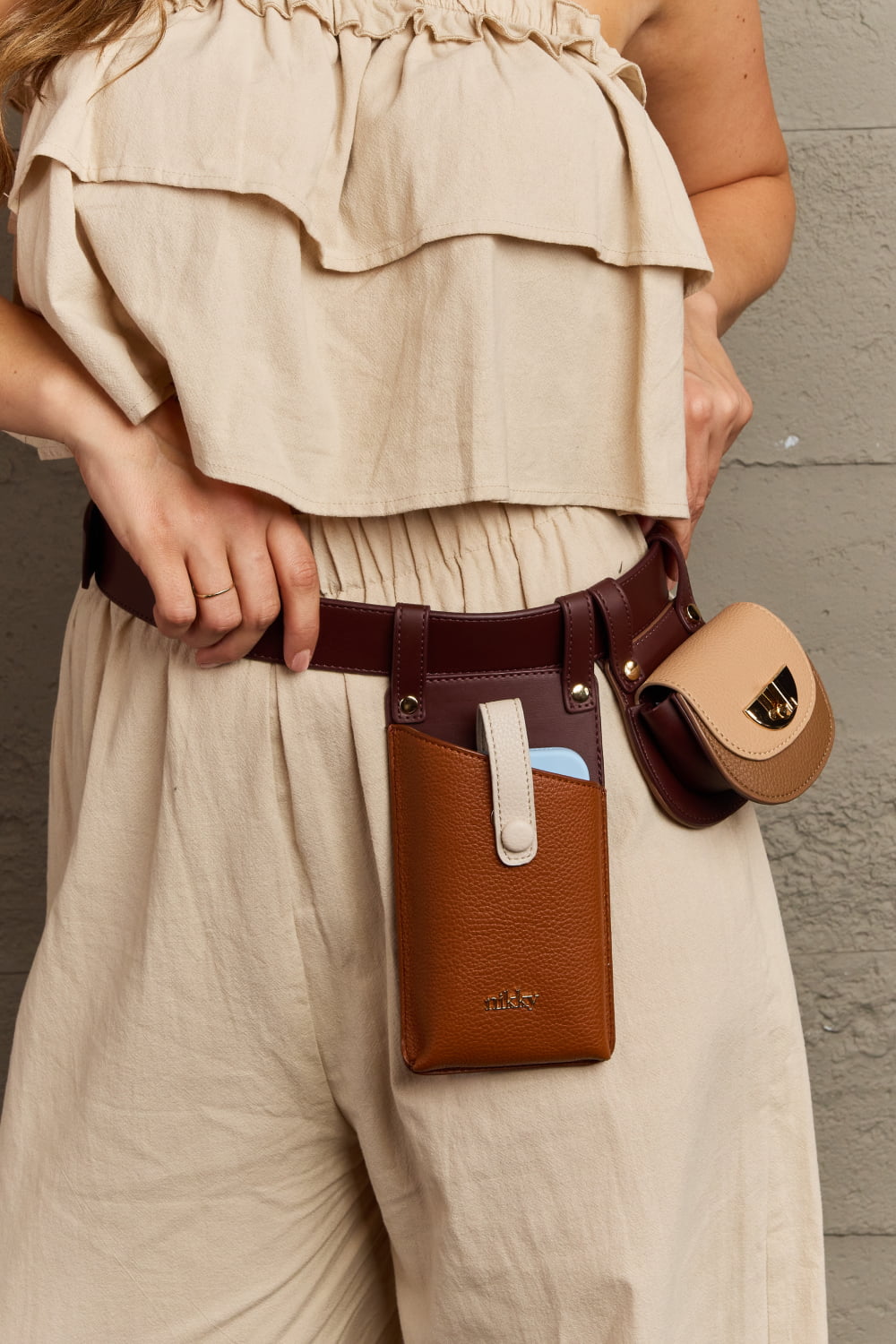 Nicole Lee USA Nikky 2-Piece Belt Bag - Premium from Trendsi - Just $31.50! Shop now at Concordia Style Boutique