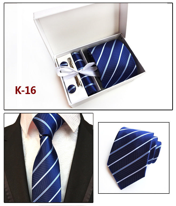 Factory Men's Tie Spot Gift Box 6 Pieces Set Team Necktie Business Formal Wear Tie